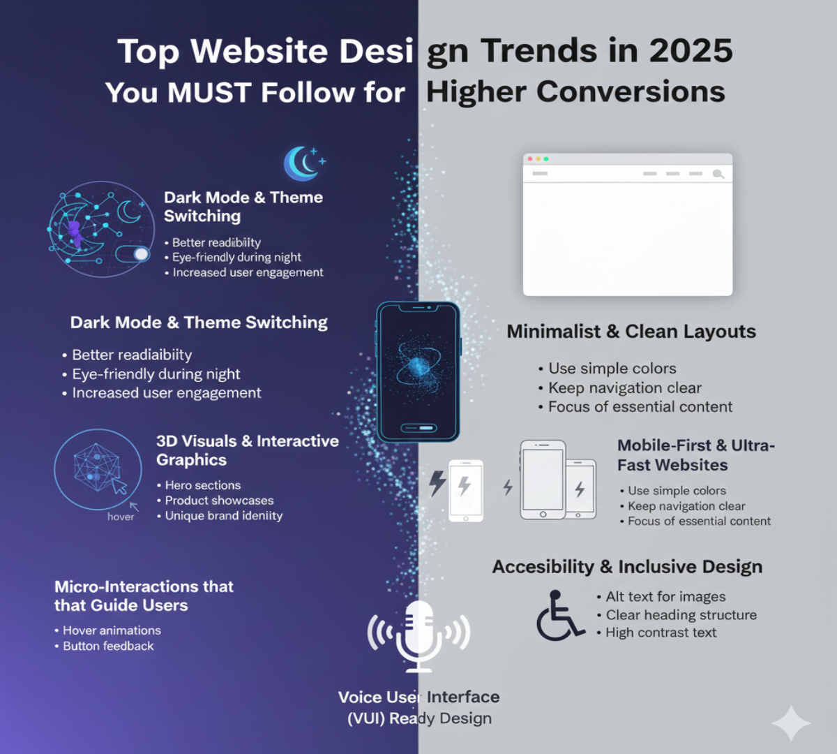 Top Website Design Trends in 2025 You Must Follow for Higher Conversions
